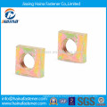 High quality color zinc plated carbon steel square thin nut
